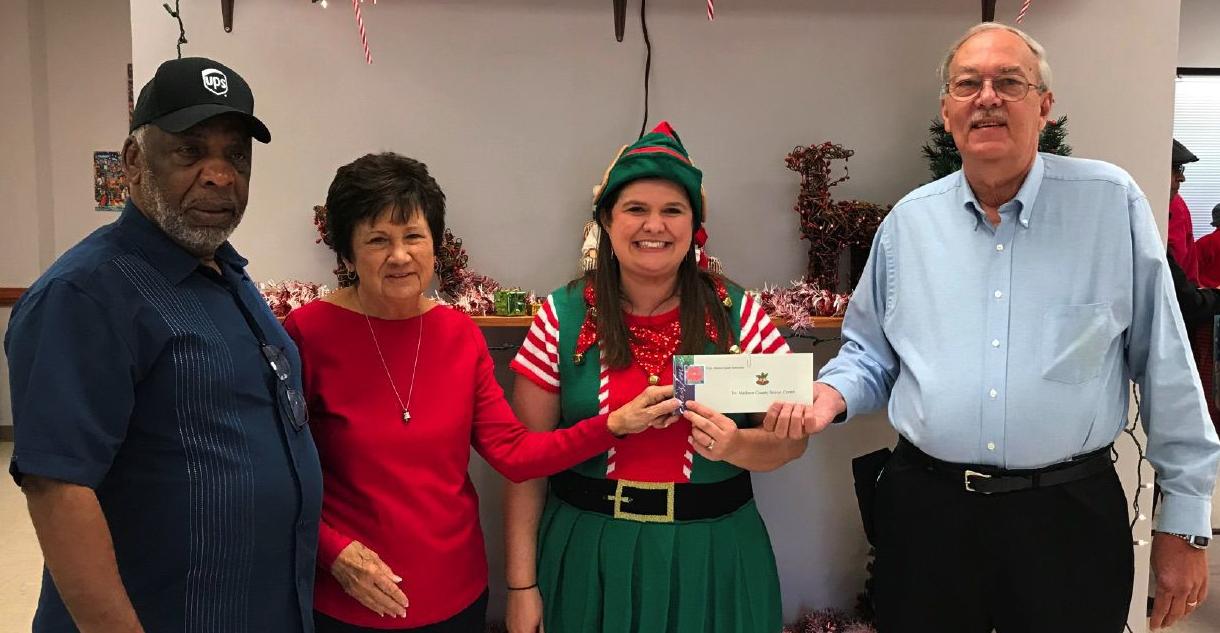 Madison County Democrats donate $200 to Madison County Senior Center